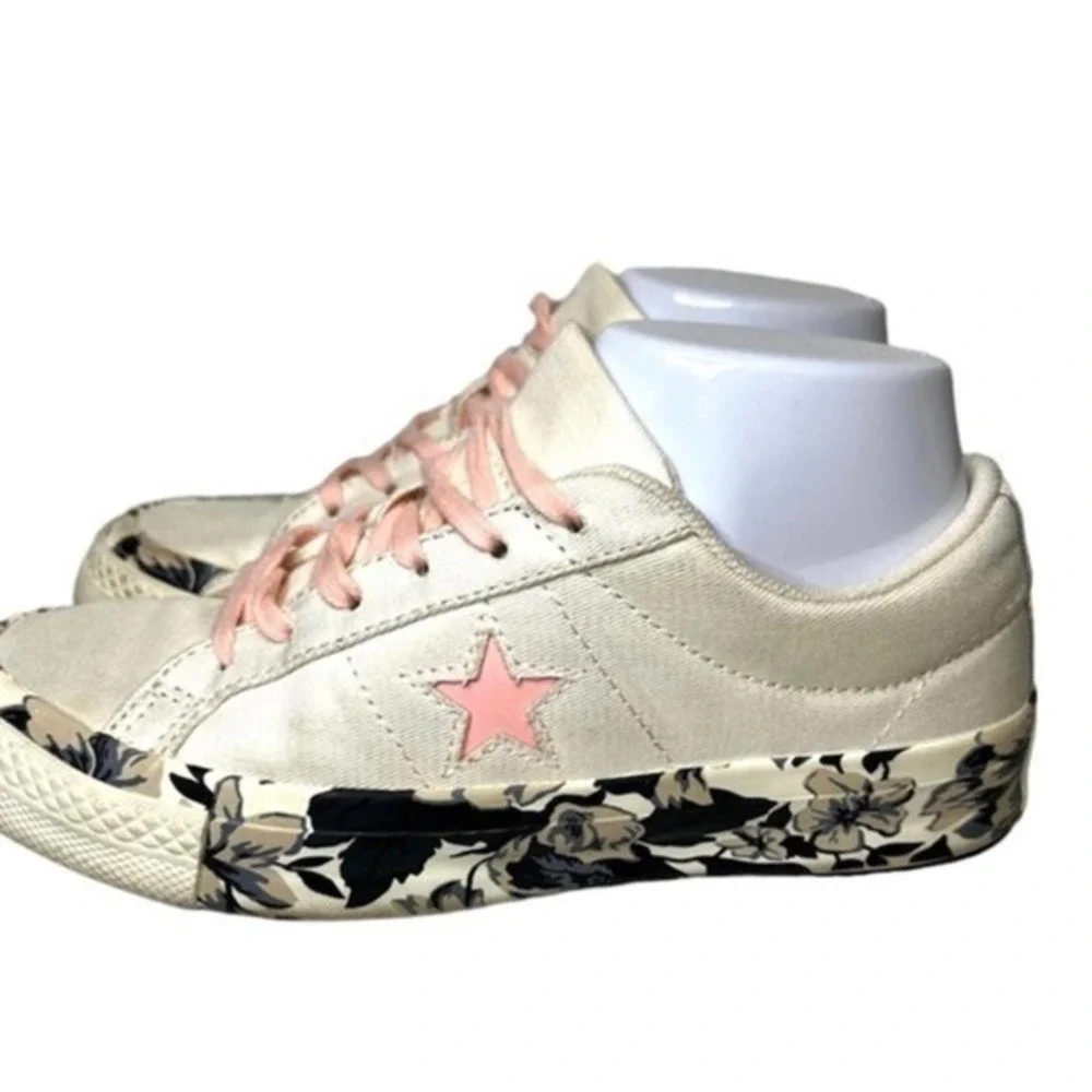 Converse One Star Sneakers Oxford Floral tween‎ size 4